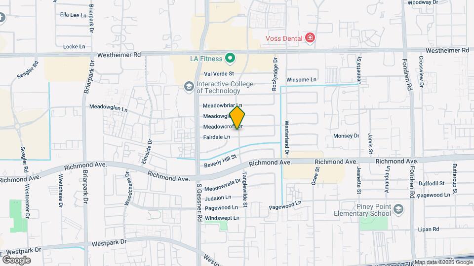 9602 Fairdale Ln Map and Location Details