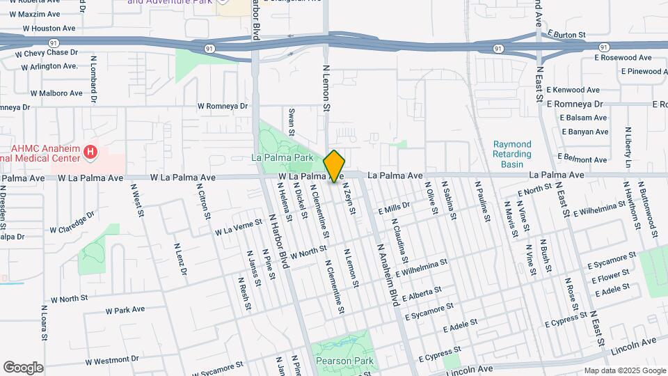 918-922 N Lemon St Mapa y Detalles de la Ubicación