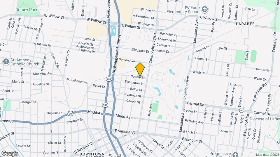 312 Sophie St Map and Location Details