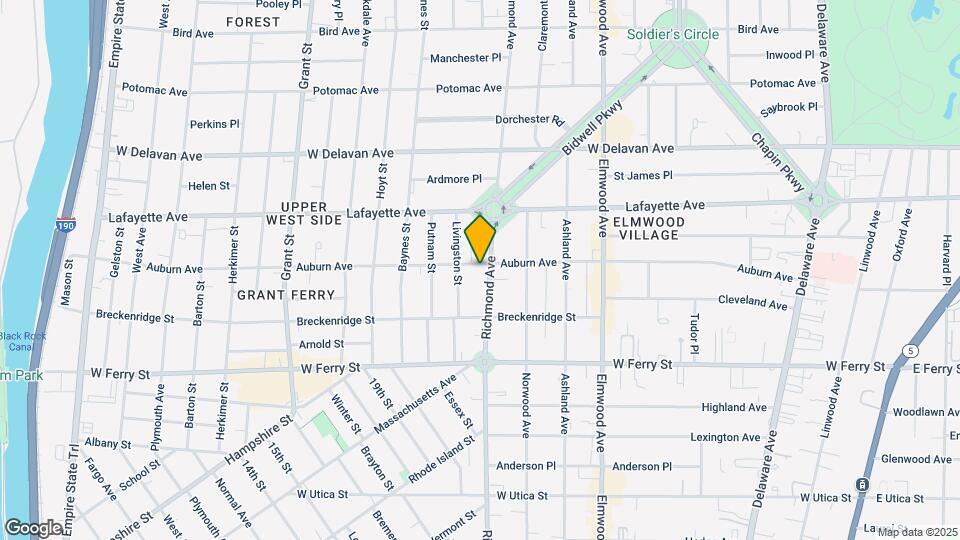 590 Richmond Ave Map and Location Details