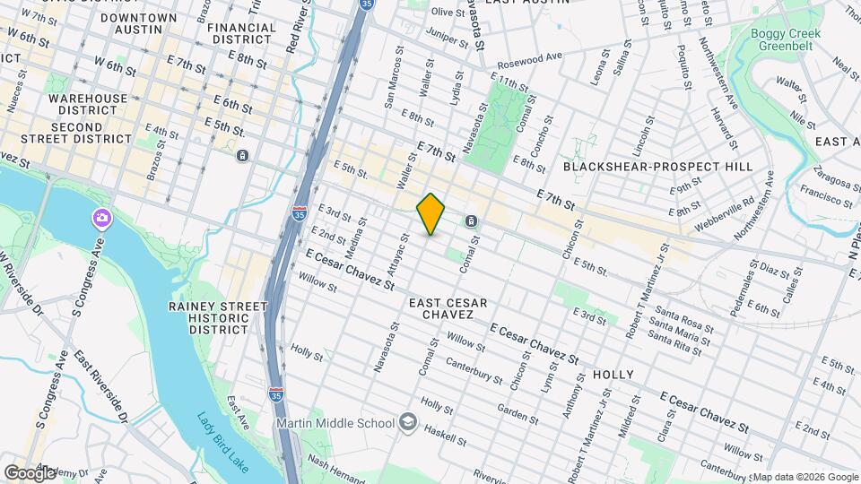 303 Navasota St Map and Location Details