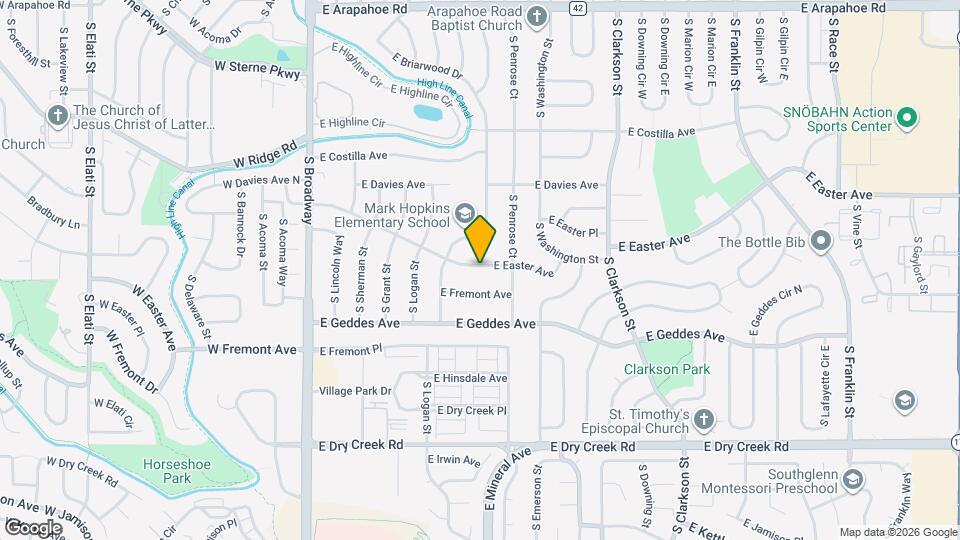 650 E Easter Ave Map and Location Details