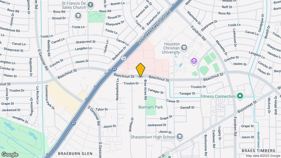7711 Beechnut St Map and Location Details