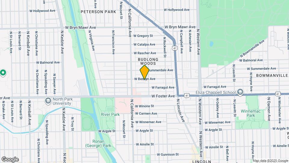 2711 W Berwyn Ave Map and Location Details