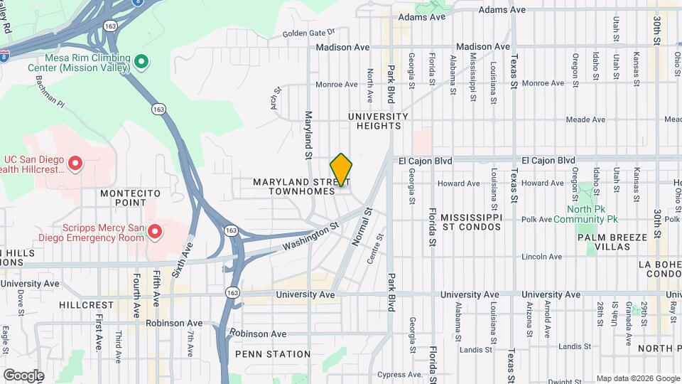 Tyler House | Live steps away from San Diego’s most vibrant neighborhood! Map and Location Details