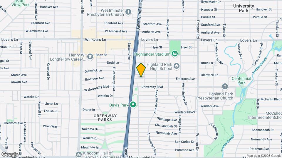 4529 Emerson Ave Map and Location Details