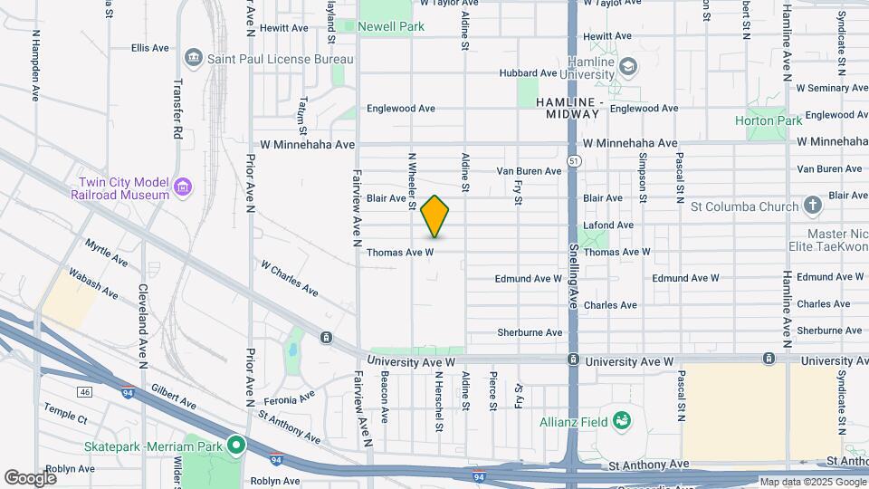 1737 Thomas Ave Map and Location Details