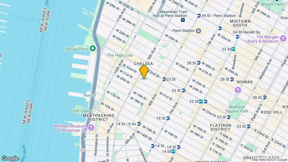 345 W 21st St Mapa y Detalles de la Ubicación