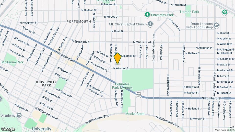 7912 N Dwight Ave Map and Location Details