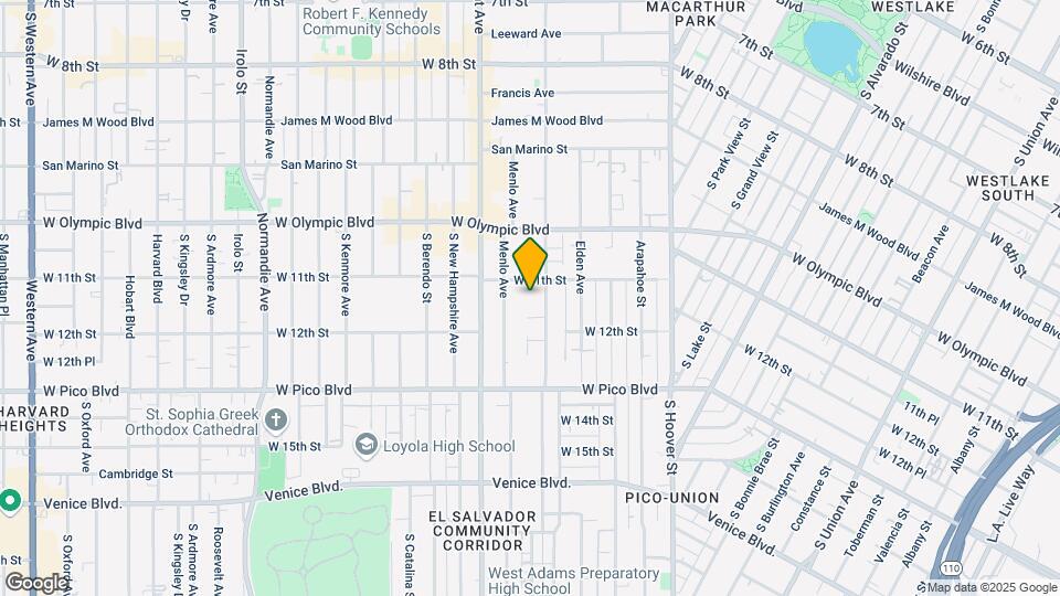 1125 S Westmoreland Ave Map and Location Details