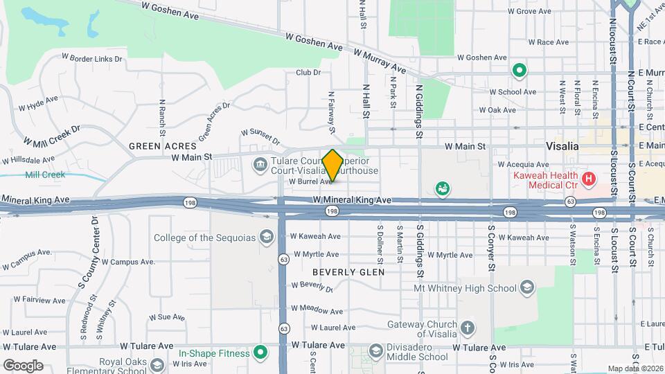 1617 W Burrel Ave Mapa y Detalles de la Ubicación