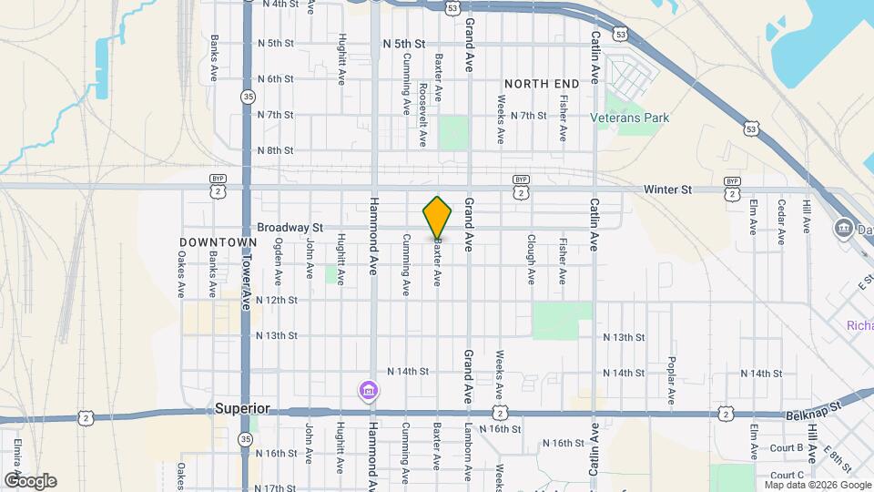 1601 Baxter Ave Map and Location Details