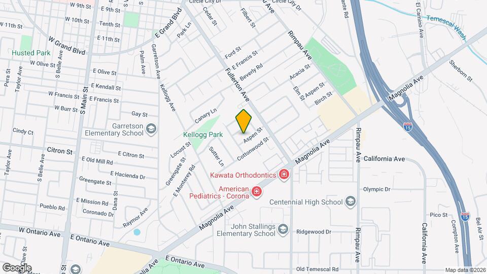 823 Aspen St Map and Location Details