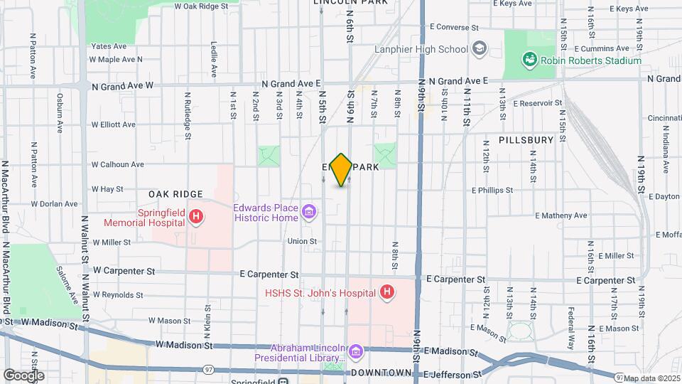 909 N 6th St Map and Location Details