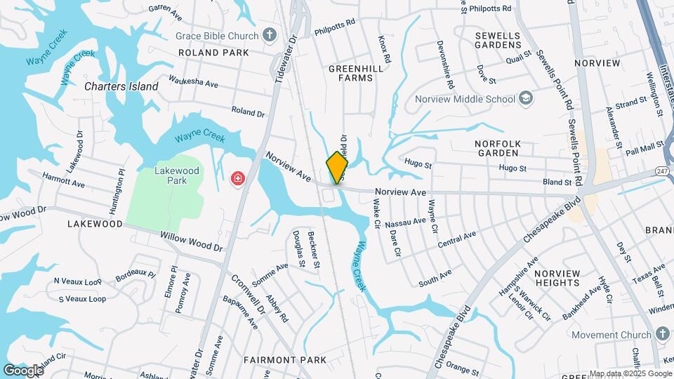 851 Norview Ave Map and Location Details