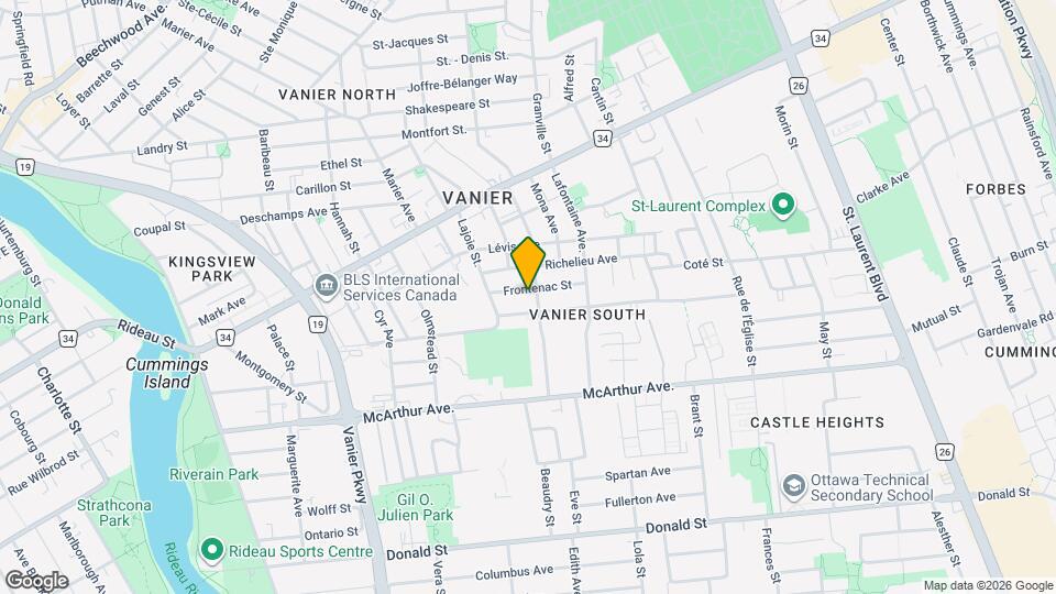 304 Frontenac St Map and Location Details