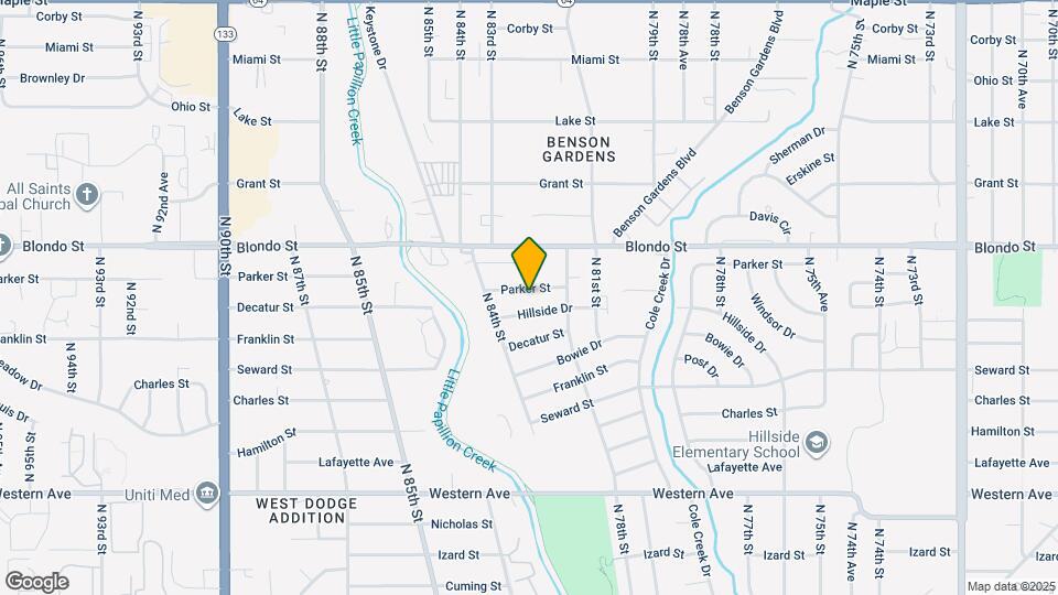 8221 Parker St Map and Location Details