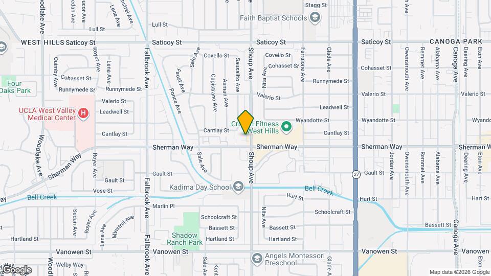 7225 Shoup Ave Map and Location Details