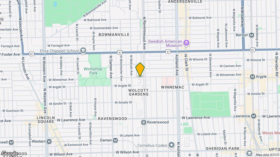 1801 W Winnemac Ave Map and Location Details