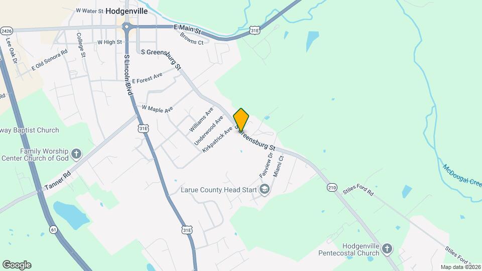 366 S Greensburg St Mapa y Detalles de la Ubicación