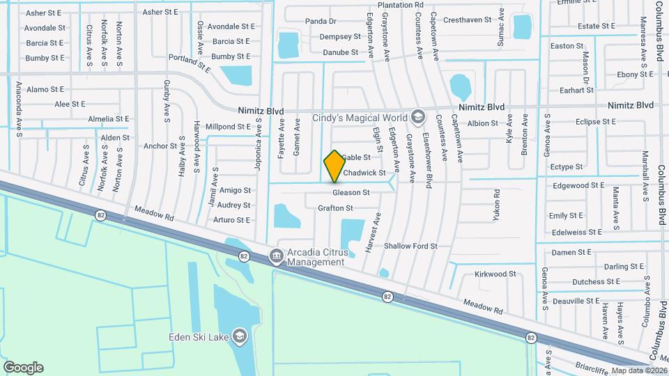 961 Gleason St Mapa y Detalles de la Ubicación