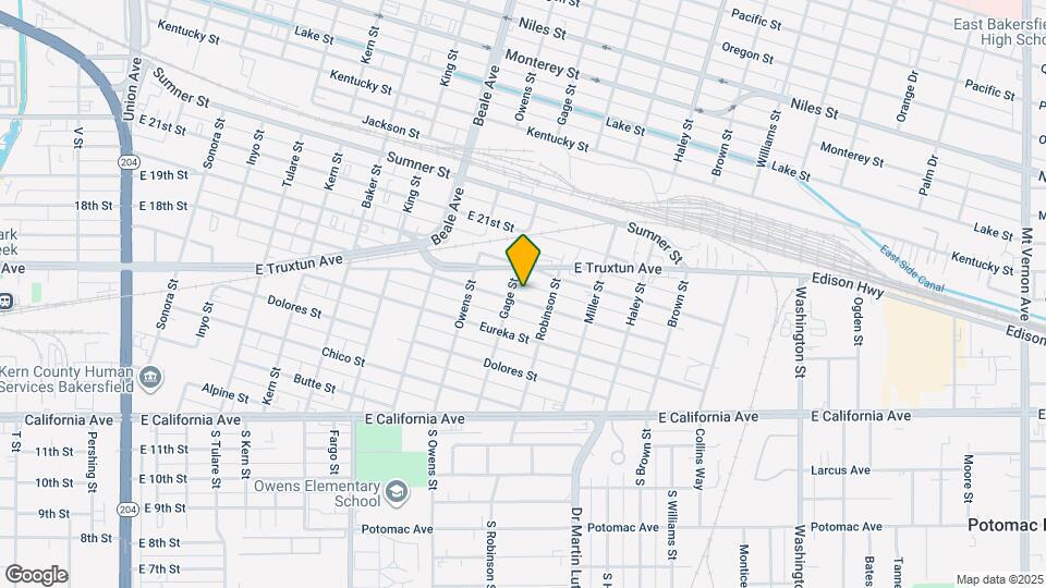 1102 E 18th St Map and Location Details