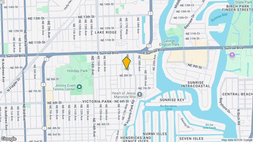 817 NE 17th Way Map and Location Details