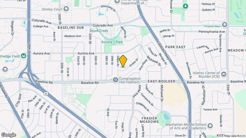 4025 Evans Dr Map and Location Details