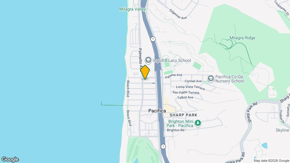 1625 Palmetto Ave Map and Location Details