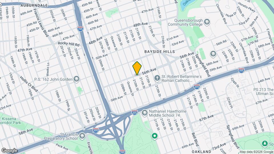 210-10 56th Ave, Unit 2FL Mapa y Detalles de la Ubicación