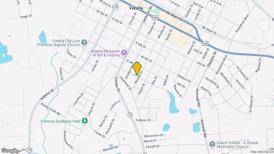 401 E 7th St Map and Location Details