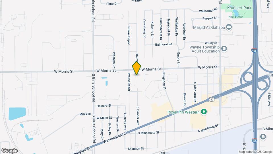 1235 W Glenhal Cir Map and Location Details