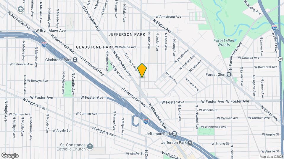 5309 N Central Ave Map and Location Details