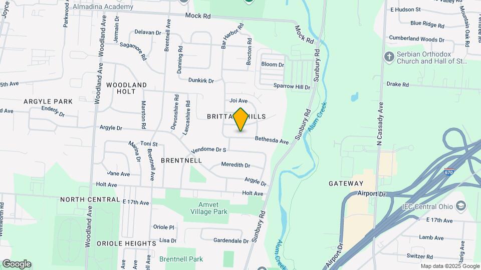 2486 Bethesda Ave Map and Location Details
