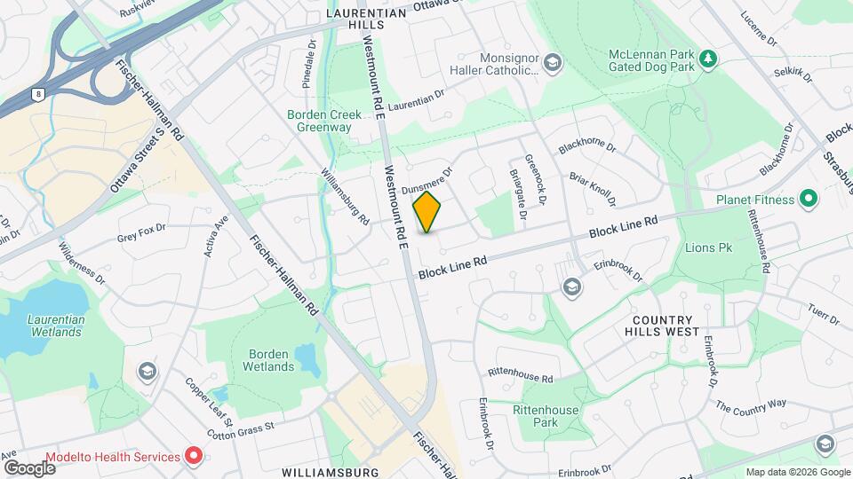 61 Bosworth Crescent Map and Location Details