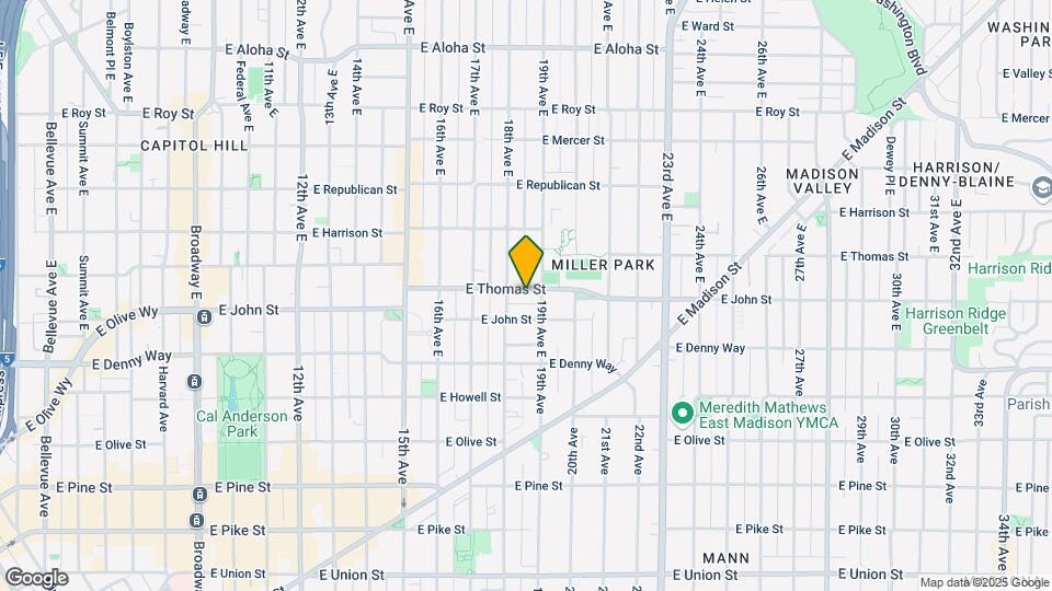 1819 E Thomas St Map and Location Details