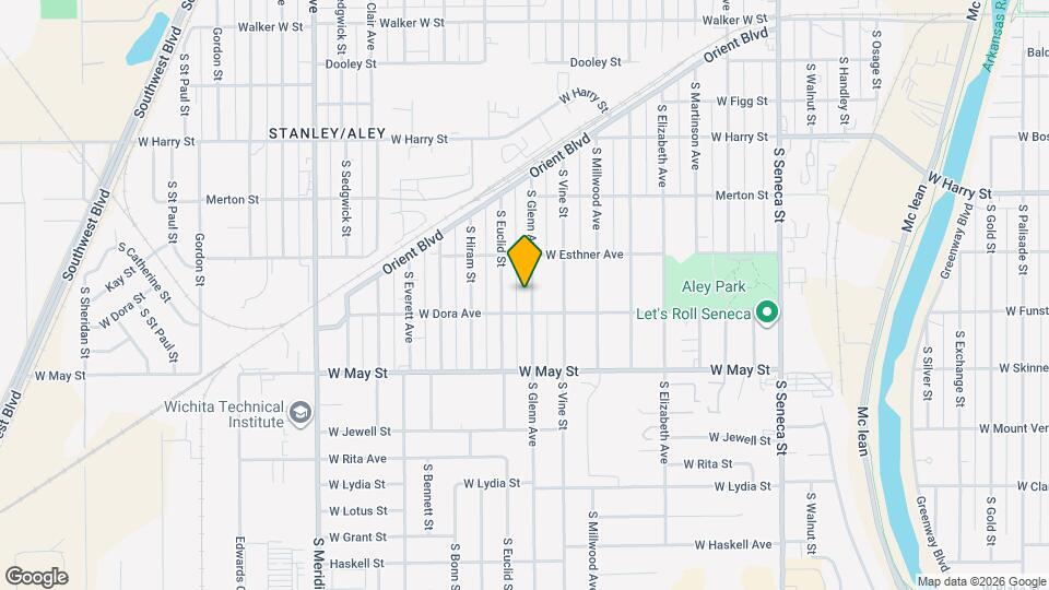 1841 S Glenn Ave Map and Location Details