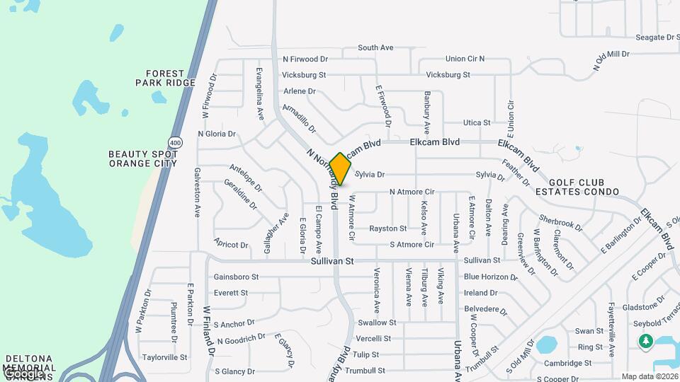 2113 N Normandy Blvd Mapa y Detalles de la Ubicación