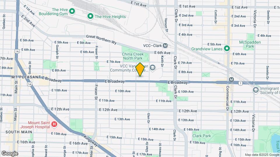 1021 E Broadway Map and Location Details