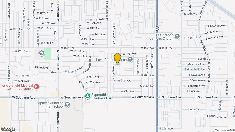 1882 S Monterey Dr Map and Location Details