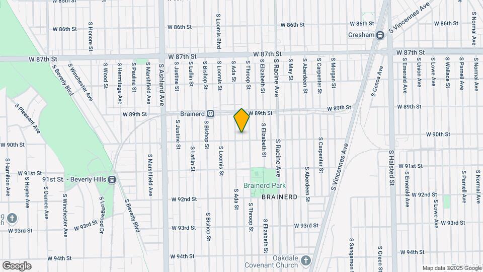 8951 S Ada St Map and Location Details