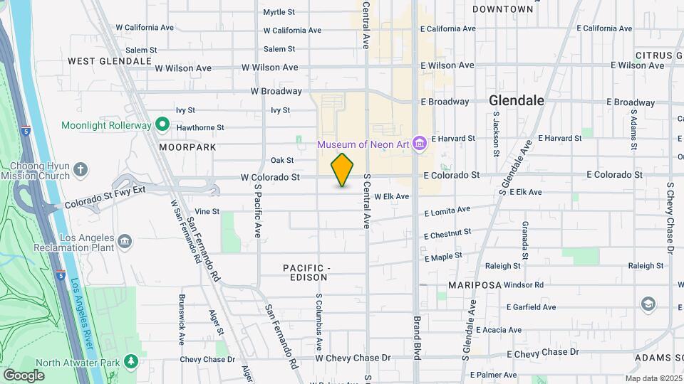 333 W Elk Ave Mapa y Detalles de la Ubicación