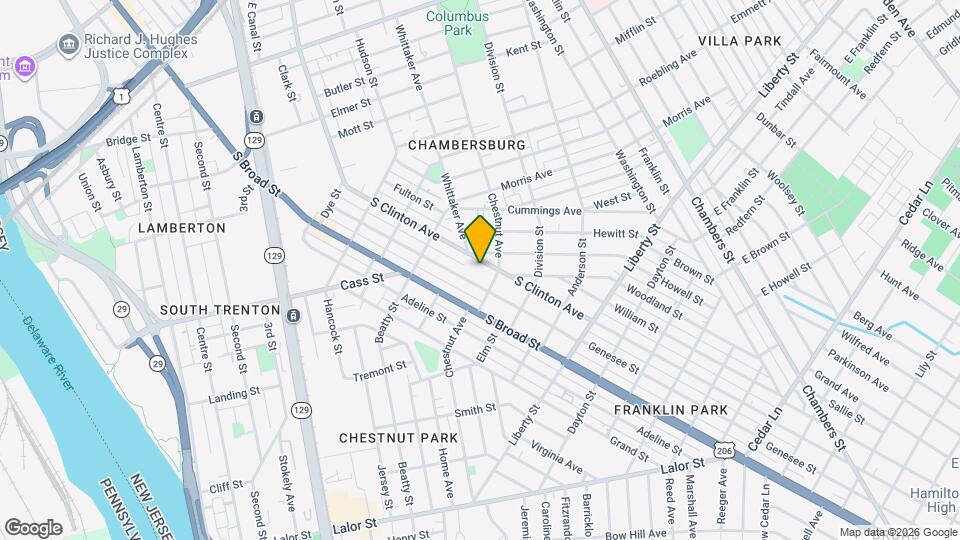 1067 S Clinton Ave Map and Location Details