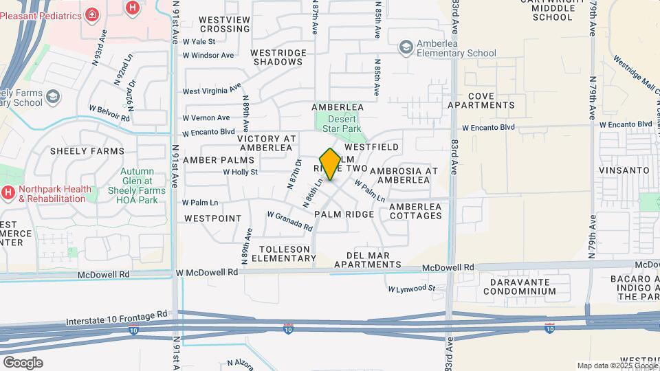 8631 W Monte Vista Rd Map and Location Details
