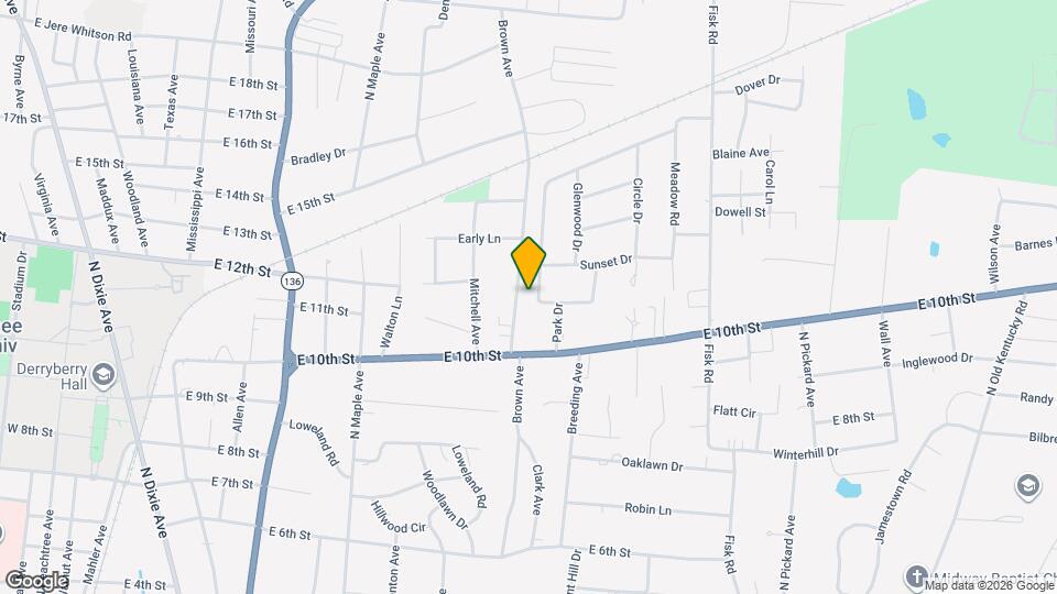 1106 Park Dr Map and Location Details