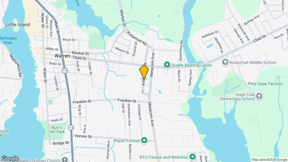 109 Arlington Ave Map and Location Details