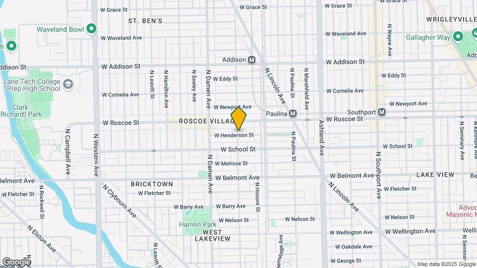 1848 W Henderson St, Unit G01C Map and Location Details
