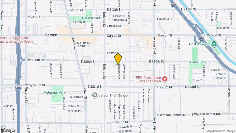 22023 Neptune Ave, Unit studio Map and Location Details