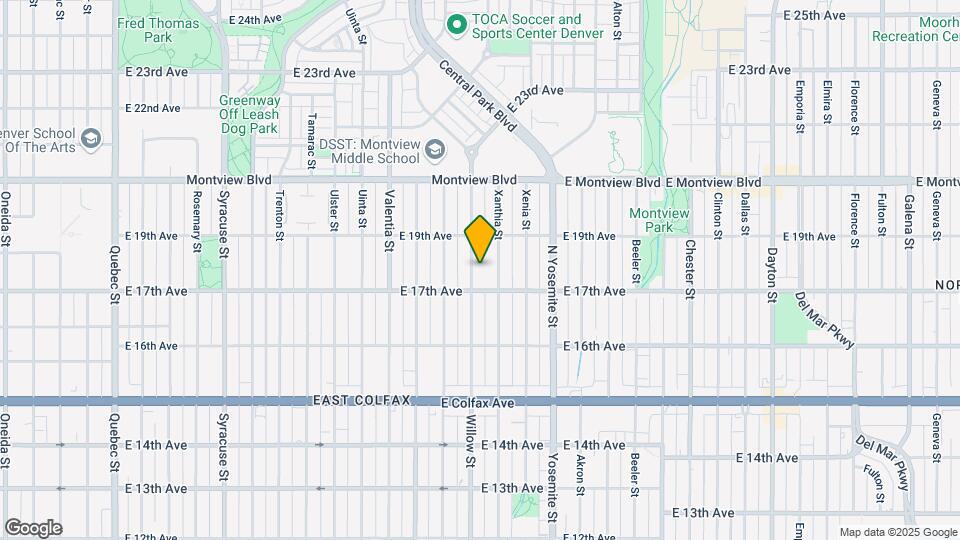 1740 Willow St Map and Location Details