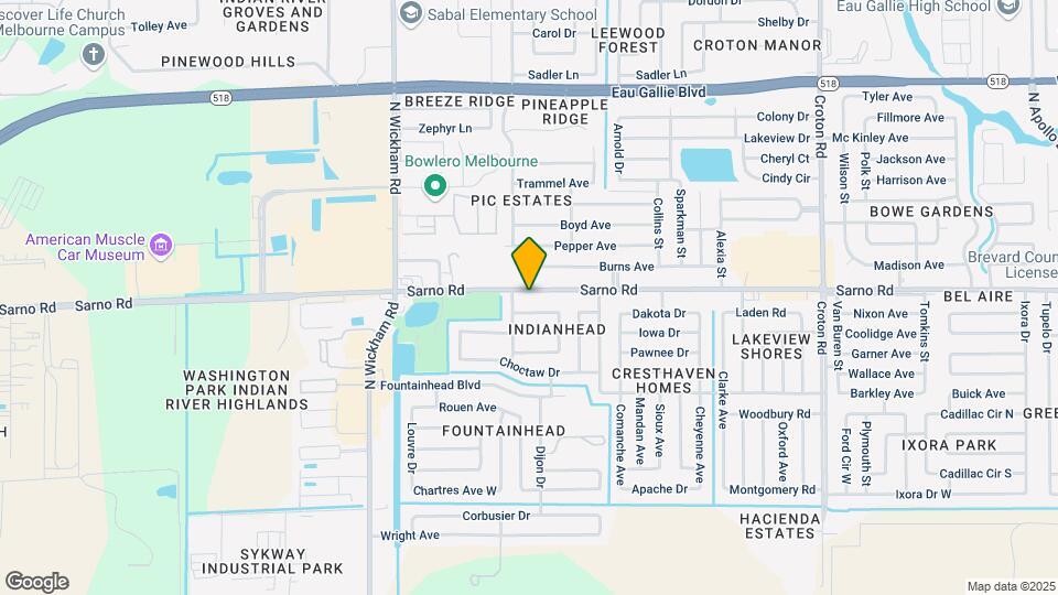 2677 Sarno Rd Map and Location Details